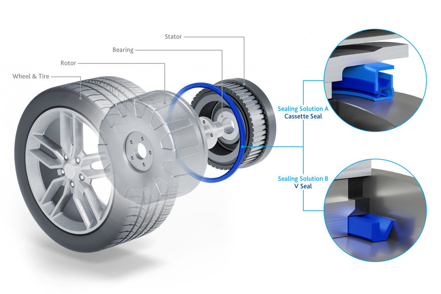 Freudenberg Sealing Technologies Advances the Development of In-Wheel Motors With Patented Seal Design